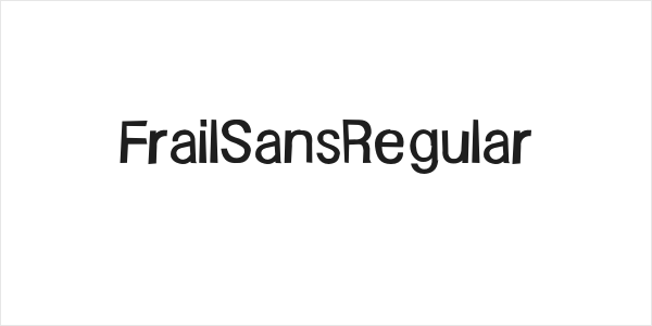 FrailSansRegular Logo