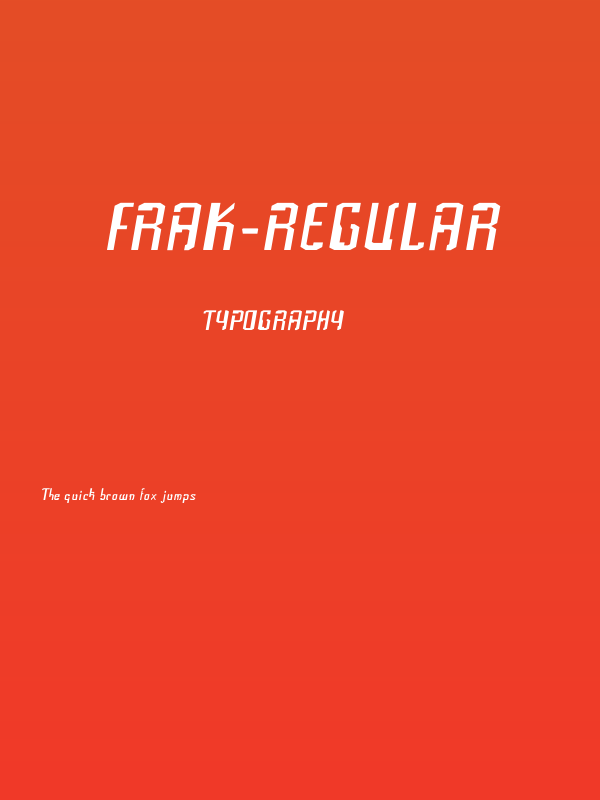 Frak-Regular Poster