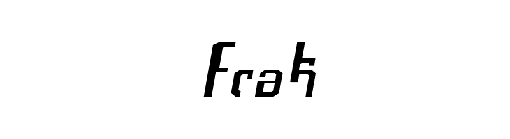 Frak  Frei Schriftart Herunterladen