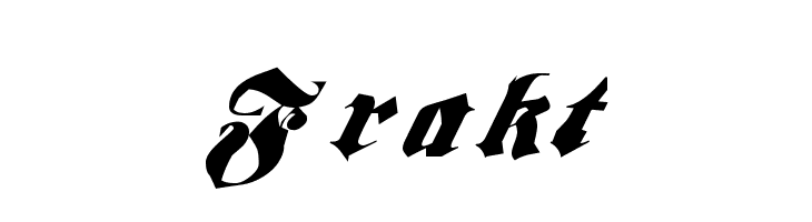 Frakt Font