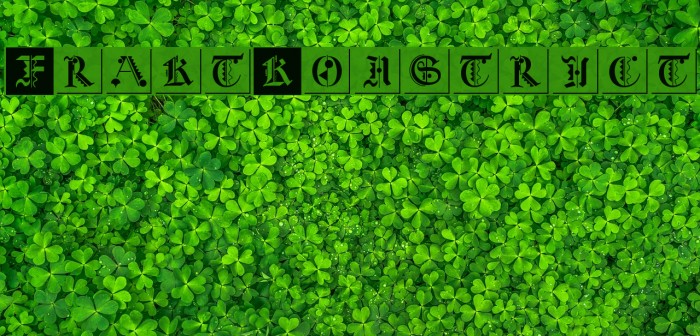 FraktKonstruct Font examples