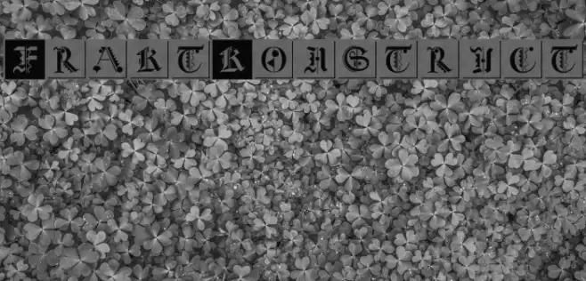 FraktKonstruct Font examples