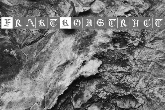 FraktKonstruct Font examples