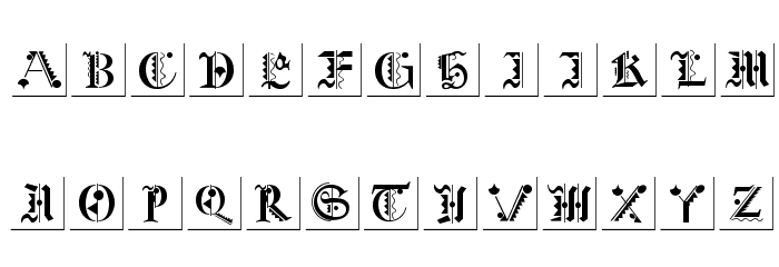 FraktKonstruct Font LOWERCASE