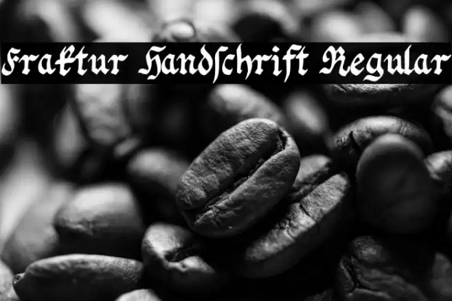 Fraktur Handschrift Regular Font examples