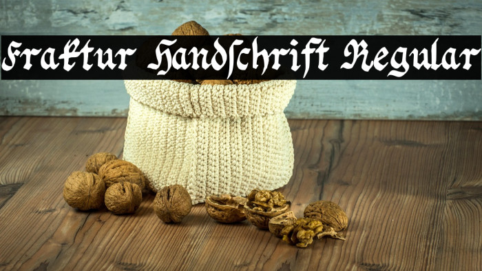 Fraktur Handschrift Regular Example 3