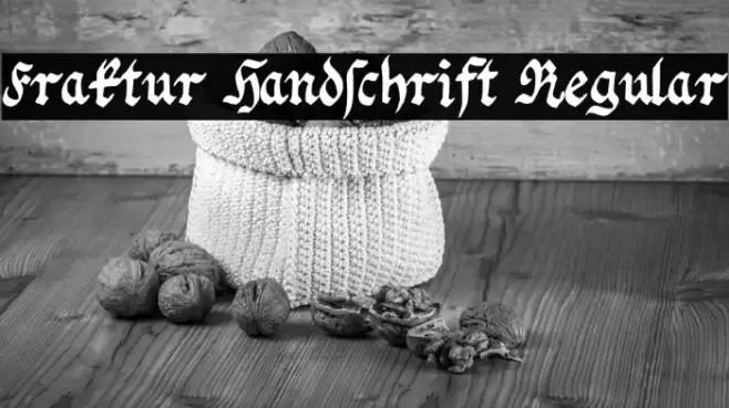 Fraktur Handschrift Regular Font examples