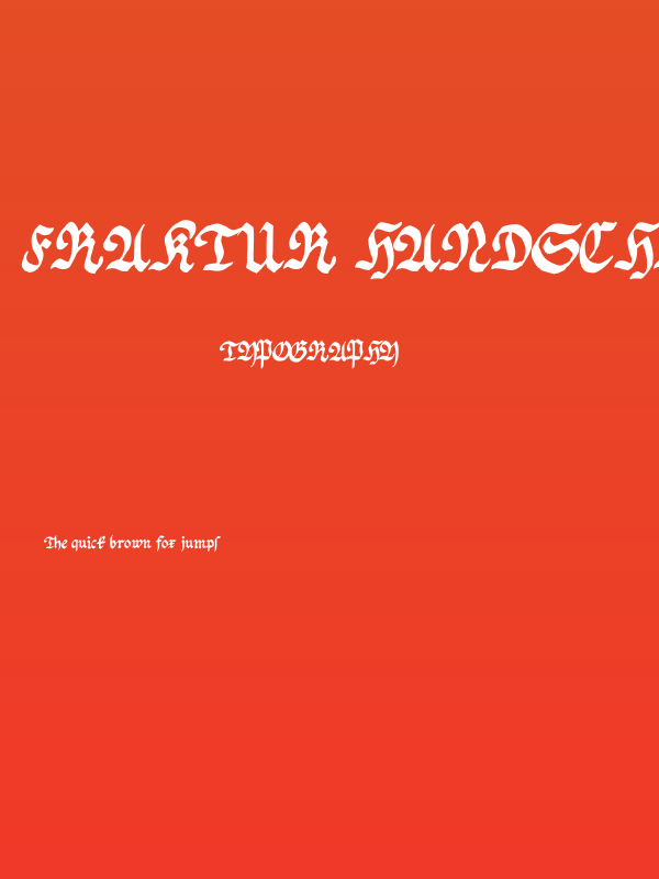 Fraktur Handschrift Regular Poster