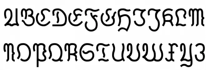 Fraktur Modern Font UPPERCASE