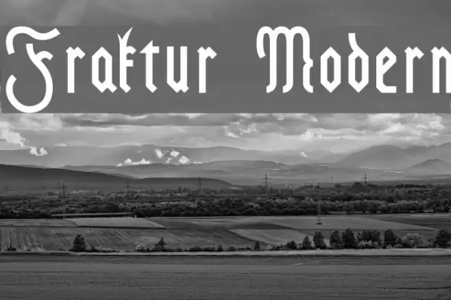 Fraktur Modern Font examples