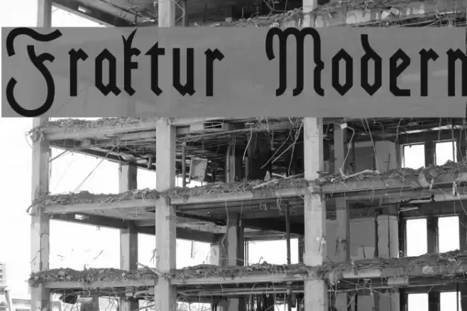 Fraktur Modern Font examples