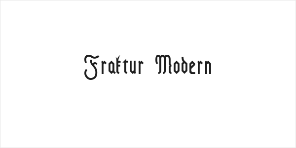 Fraktur Modern Logo