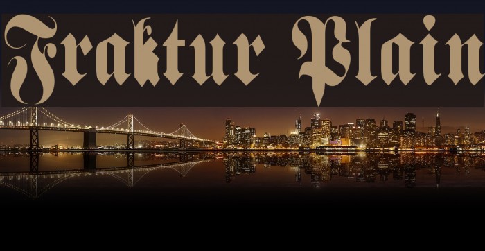 Fraktur Plain Example 1