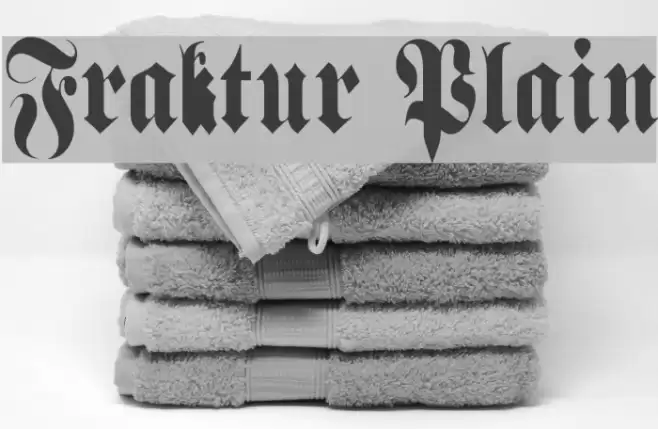 Fraktur Plain Font examples