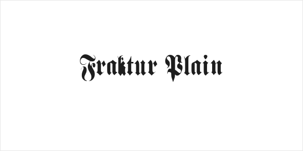 Fraktur Plain Logo