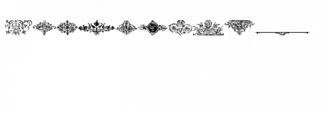 Fraktur-Schmuck Fuentes MAYÚSCULAS