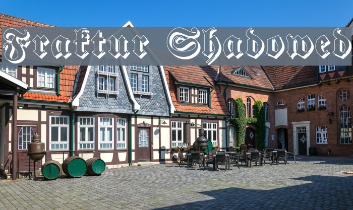 Fraktur Shadowed Font examples