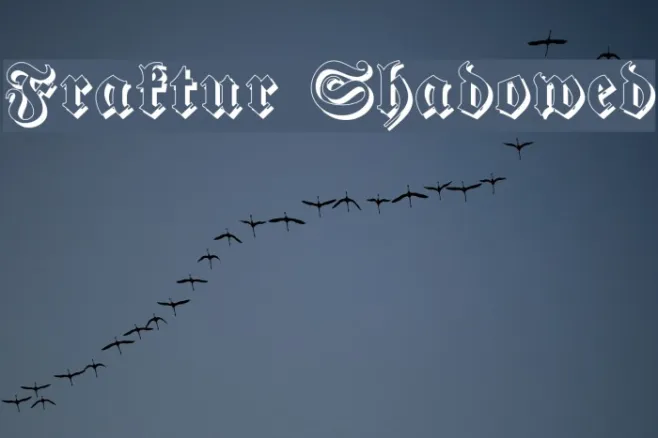 Fraktur Shadowed Example 2