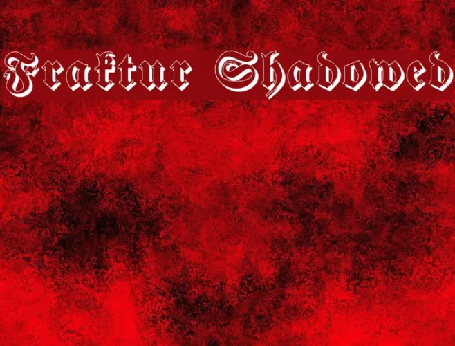 Fraktur Shadowed Example 3