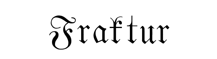 Fraktur  font caratteri gratis