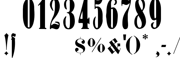 FrakturCondensedHeadline Font OTHER CHARS