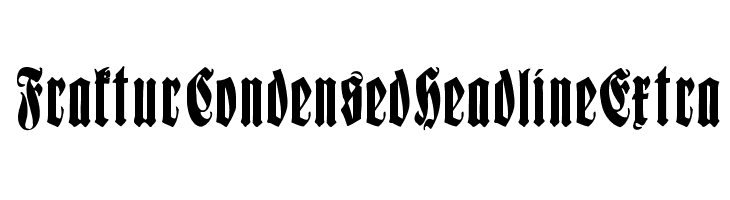 FrakturCondensedHeadlineExtra  नि: शुल्क फ़ॉन्ट्स डाउनलोड