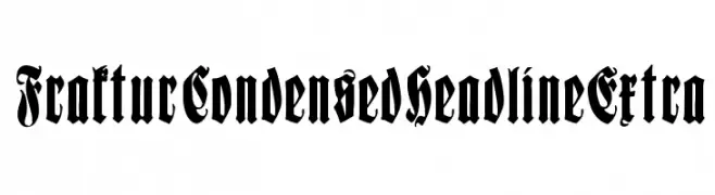 FrakturCondensedHeadlineExtra  لخطوط تنزيل
