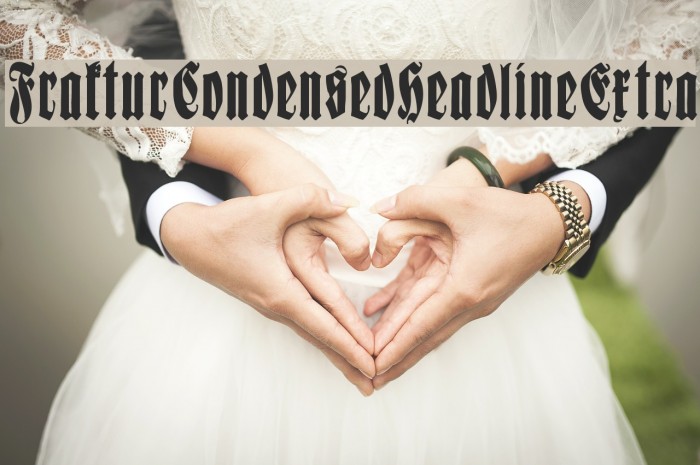FrakturCondensedHeadlineExtra Font examples