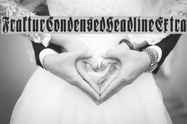 FrakturCondensedHeadlineExtra Font examples