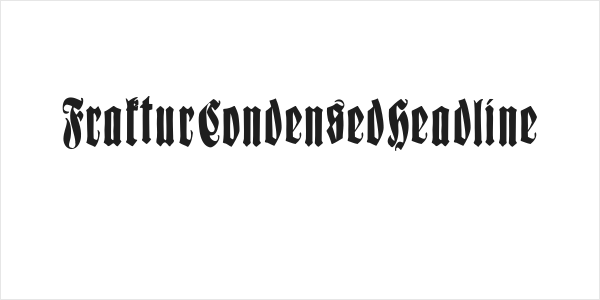 FrakturCondensedHeadline Logo