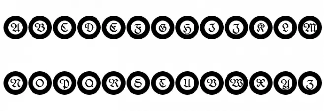 FrakturInRings Schriftart Groß