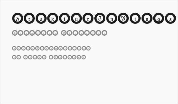 FrakturInRings Business Card