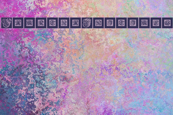 FrakturInitials07 Font examples