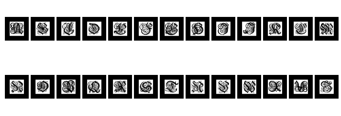 FrakturInitials07 Font LOWERCASE