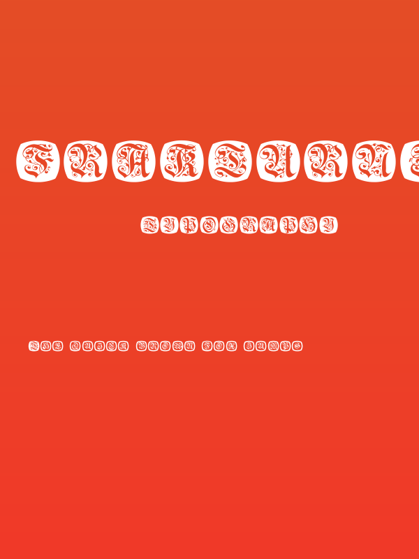 FrakturNitials Poster