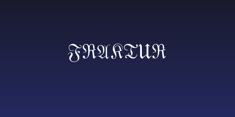 Fraktur Social Header