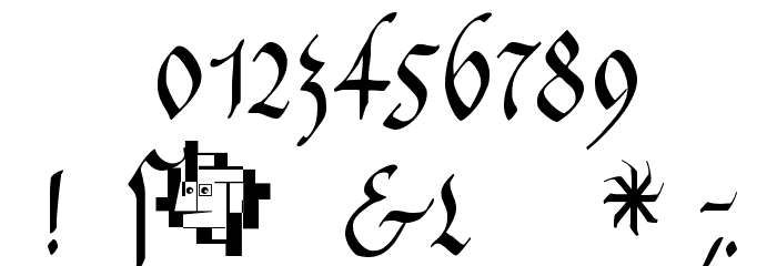 FrakturaFonteria-Slim Font OTHER CHARS
