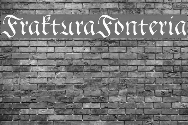FrakturaFonteria Font examples