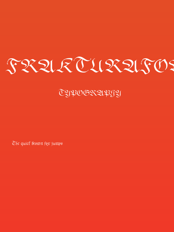 FrakturaFonteria Poster