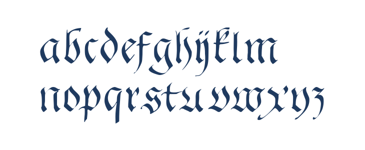 FrakturaFonteria Lowercase