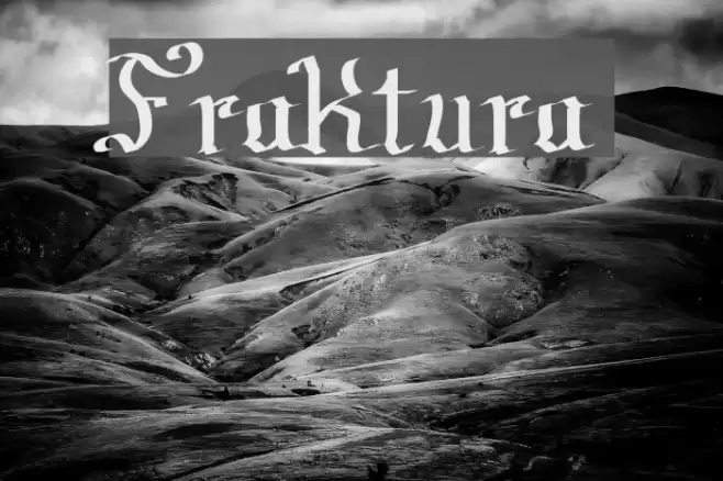 Fraktura Font examples