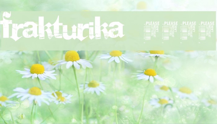 Frakturika Demo Font examples