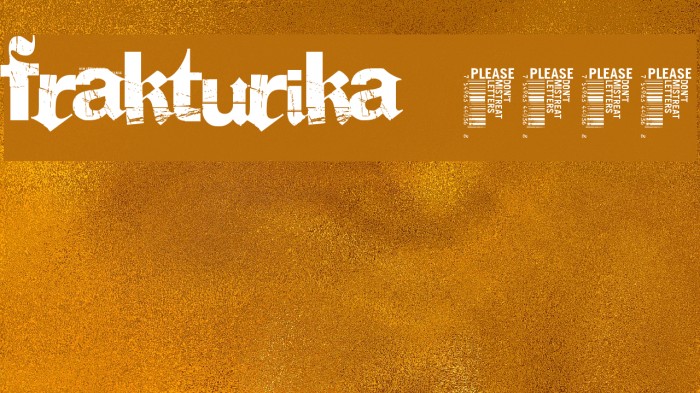 Frakturika Demo Font examples
