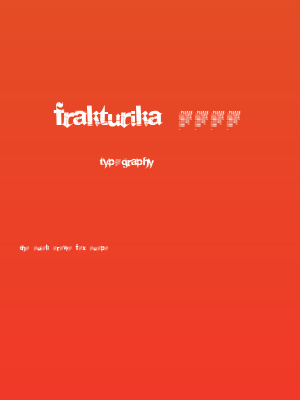 Frakturika Demo Poster