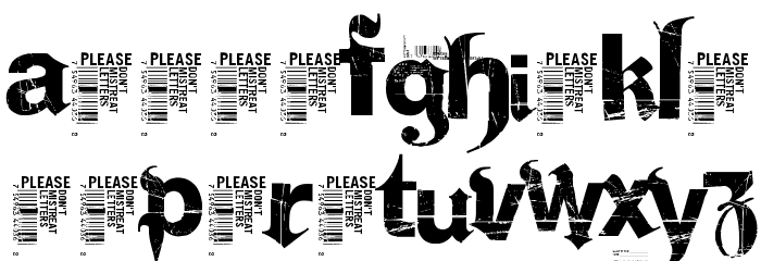 Frakturika Demo Font LOWERCASE
