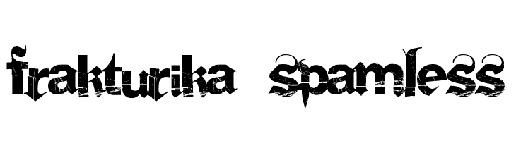 Frakturika Spamless  नि: शुल्क फ़ॉन्ट्स डाउनलोड