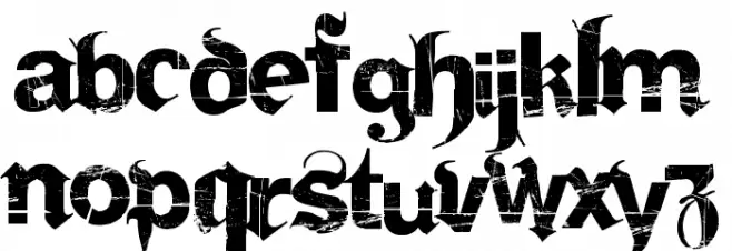 Frakturika Spamless Schriftart Groß