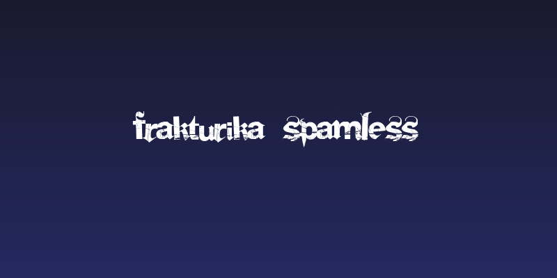Frakturika Spamless Social Header