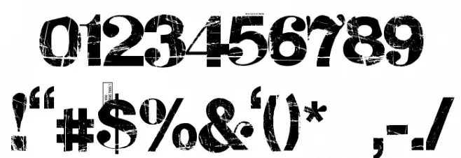 Frakturika Шрифта ДРУГИЕ символов