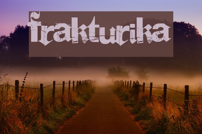 Frakturika Шрифта examples